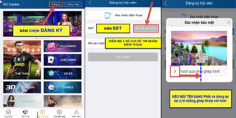 Cách chơi nhanh Kubet trên app ứng dụng di động